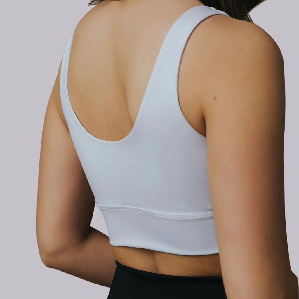 Peto Running - vista trasera blanco