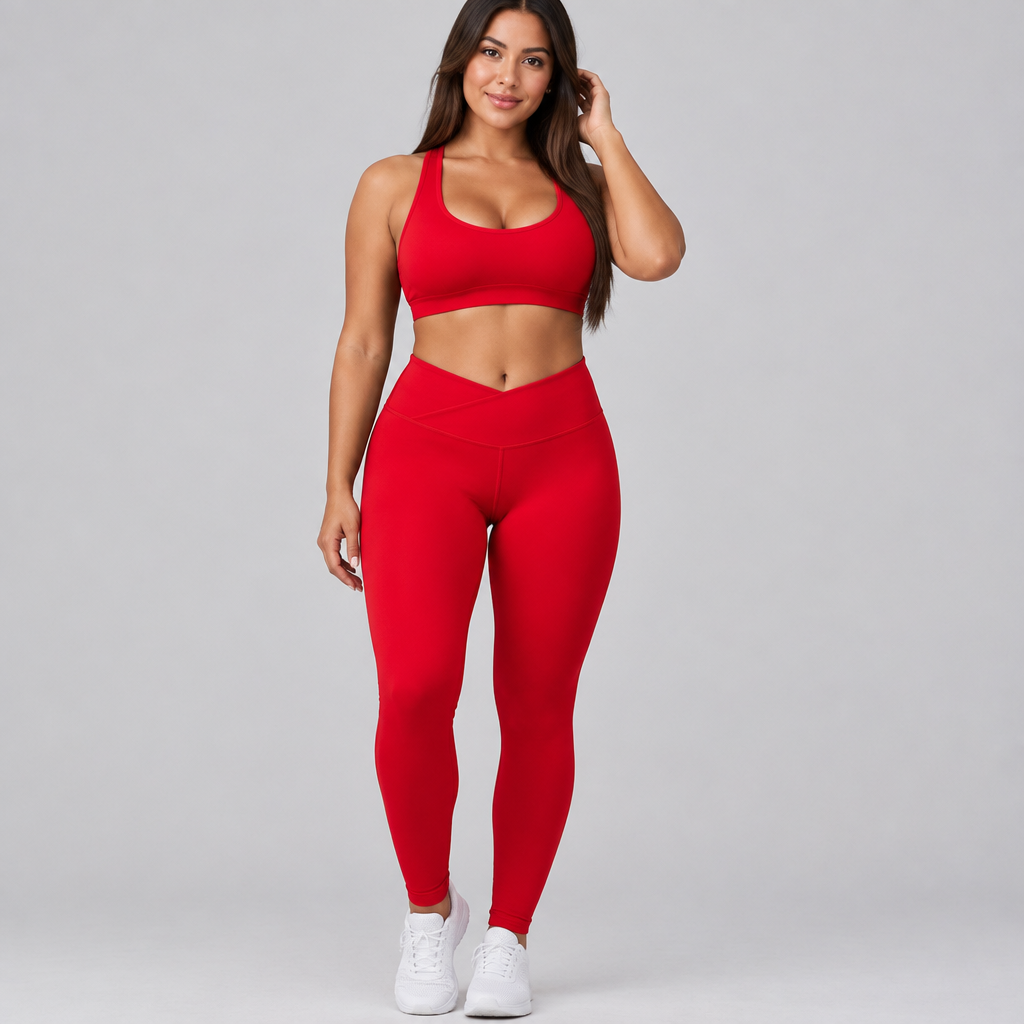 Calza Kali rojo vivo con Lis