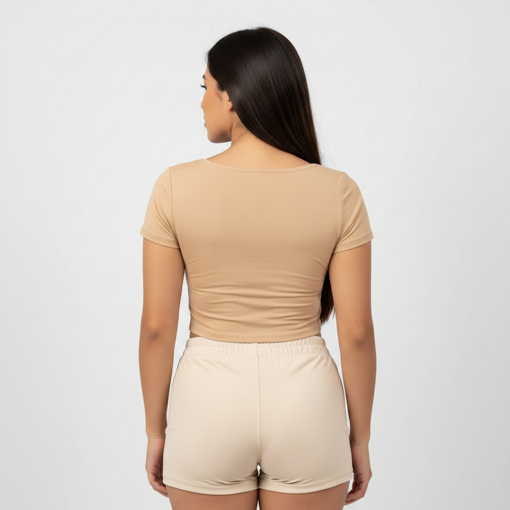 Polera Roma Beige - Espalda