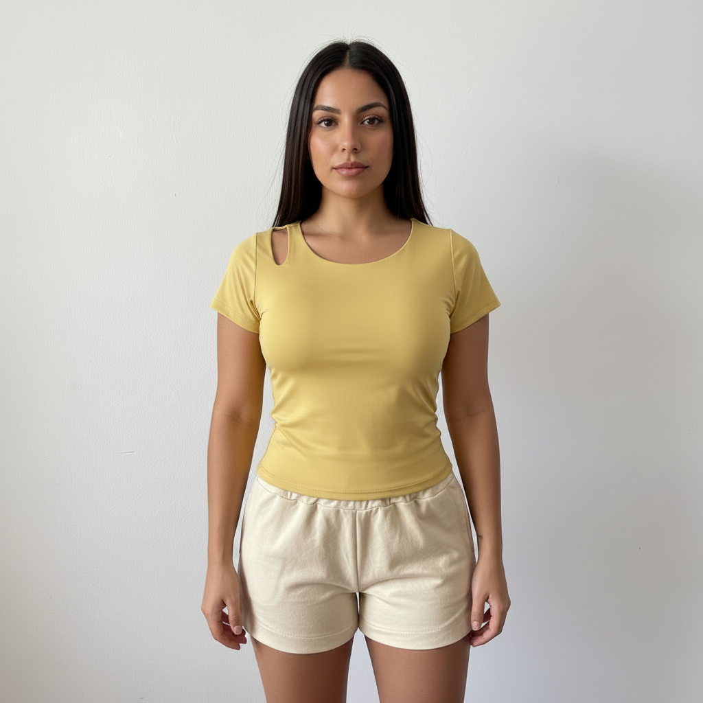Polera Clio Amarillo - Frente