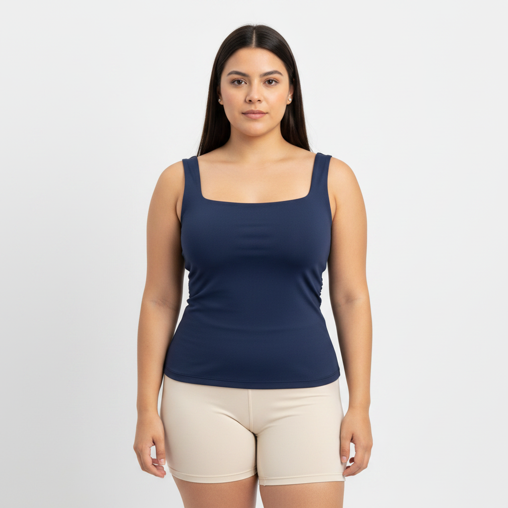 Top Circe Azul Marino - Frente