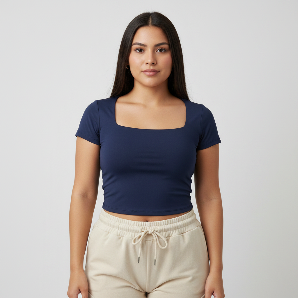 Polera Roma Azul Marino - Frente