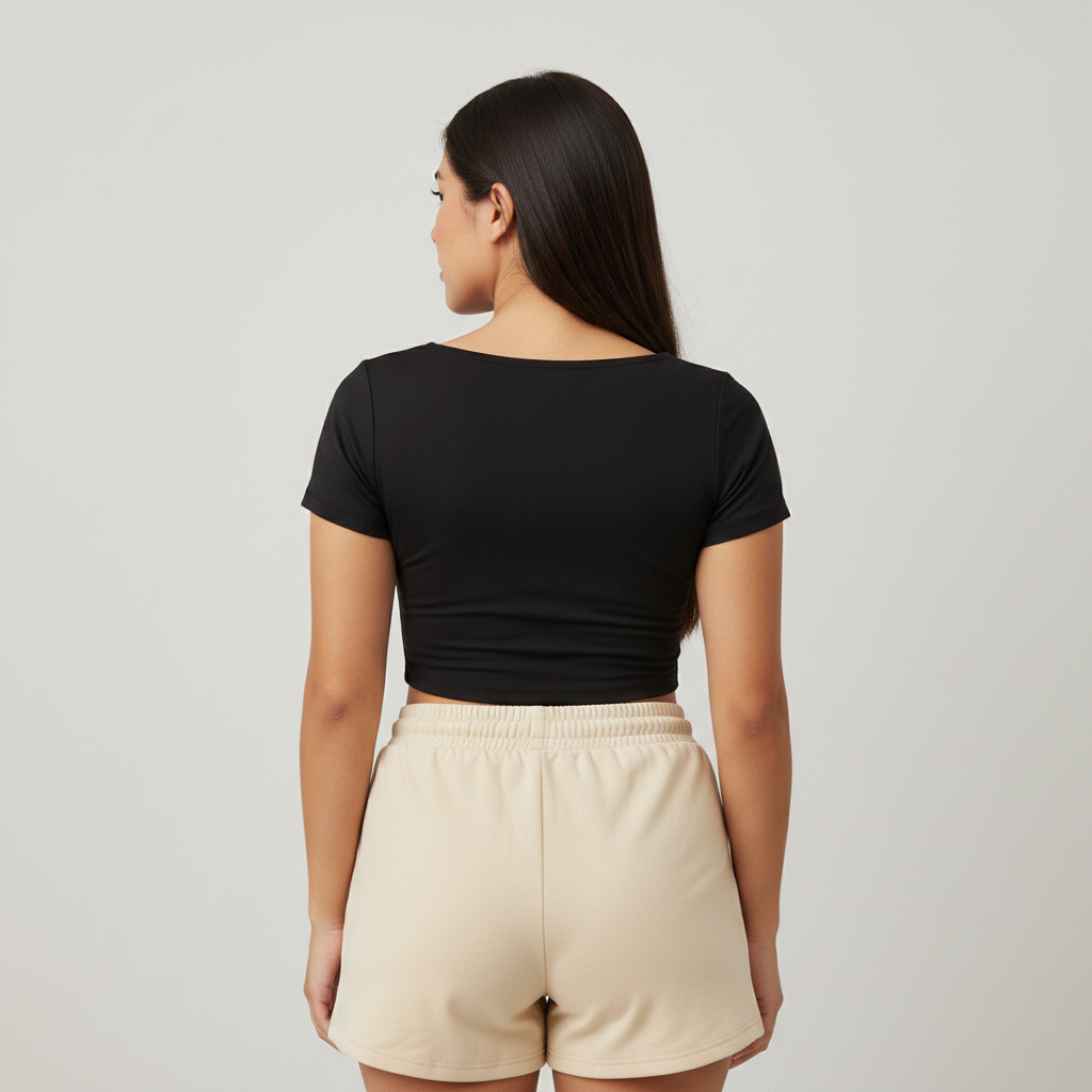 Polera Roma Negro - Espalda