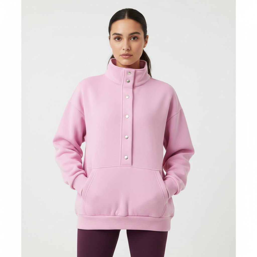 Polerón Button Rosa — Nueva versión
