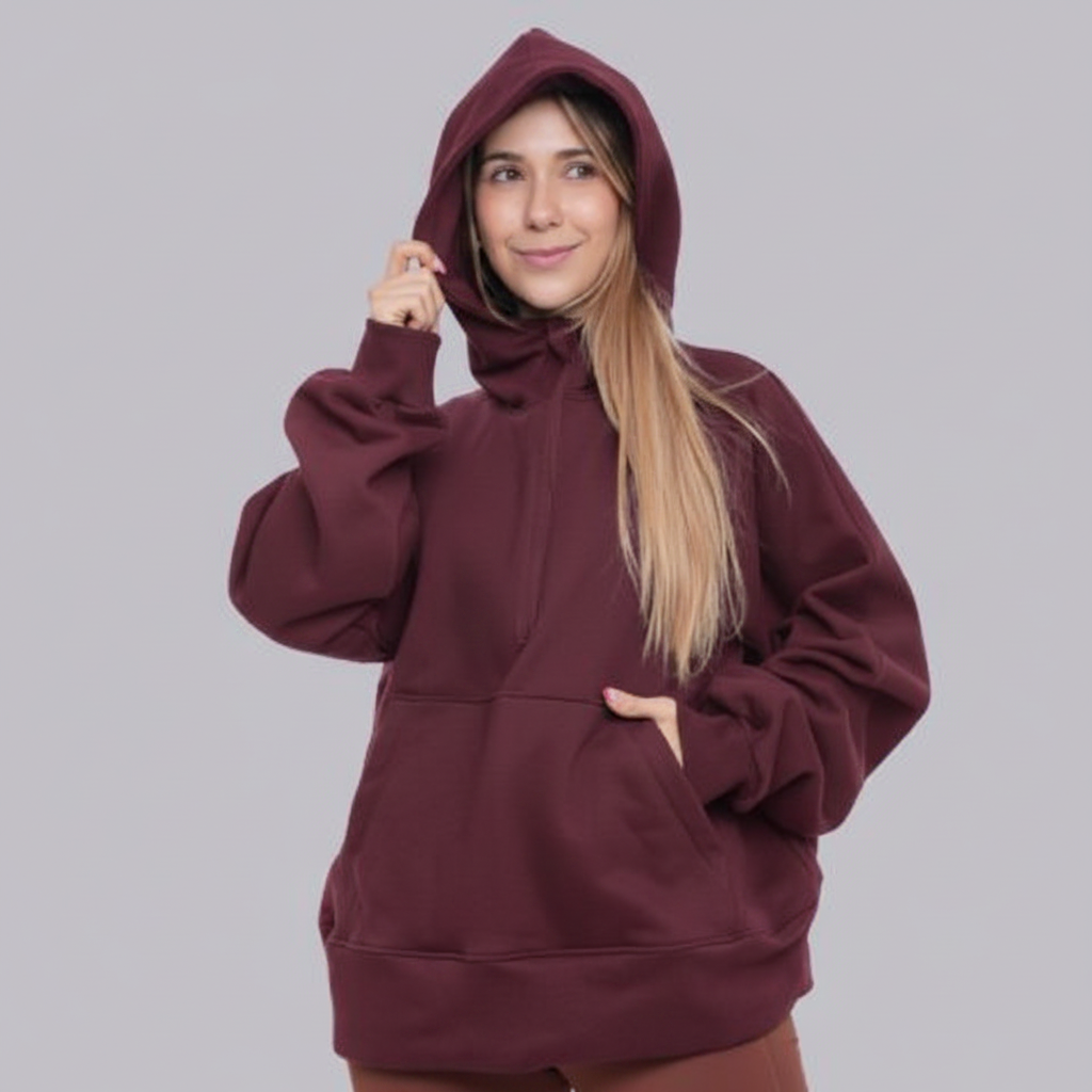 Polerón Oversize Burdeo