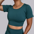 Top Rose Petróleo #395e6b - Modelo Talla M